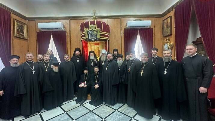 Ο Αγίας Πετρουπόλεως Βαρσανούφιος στο Πατριαρχείο Ιεροσολύμων