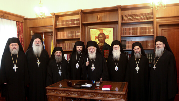 Οι νέοι εψηφισμένοι Επίσκοποι. Φωτογραφία: Romfea.gr
