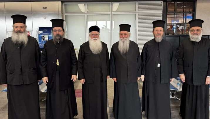 Αναχώρηση Μητροπολιτών εξ Ελλάδος για την χειροτονία του Αρχιεπισκόπου Σινά Συμεών