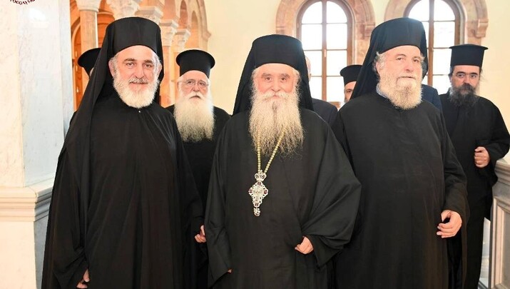 Ο νέος Αρχιεπίσκοπος Σινά Συμεών. Φωτογραφία: Πατριαρχείο Ιεροσολύμων