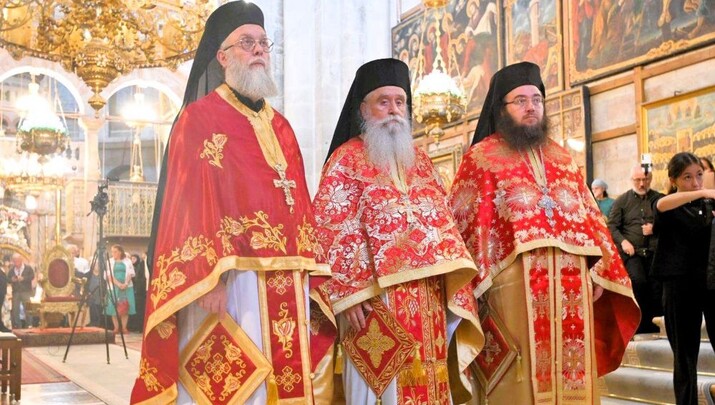 Η Χειροτονία του Αρχιεπισκόπου Σινά Συμεών. Φωτογραφία: Πατριαρχείο Ιεροσολύμων