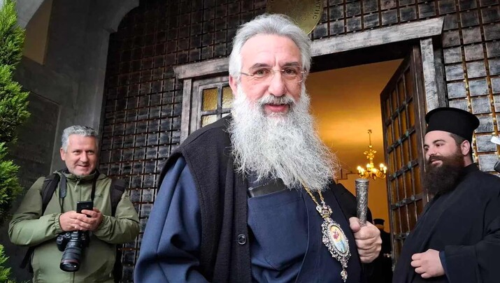 ο Αρχιεπίσκοπος Κρήτης Ευγένιος. Φωτογραφία: HANIA.news