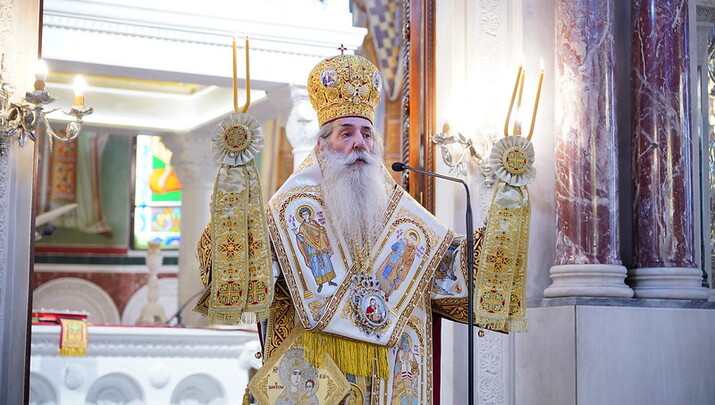 Ο Σεβασμιώτατος Μητροπολίτης Πειραιώς κ. Σεραφείμ - Φωτογραφία: Romfea.gr