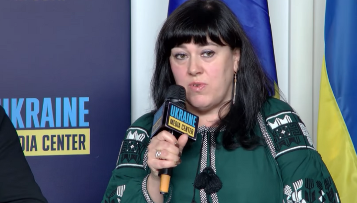 Δημοσιογράφος Όλγα Μπουλκόβσκαγια. Φωτογραφία: Media Center Ukraine