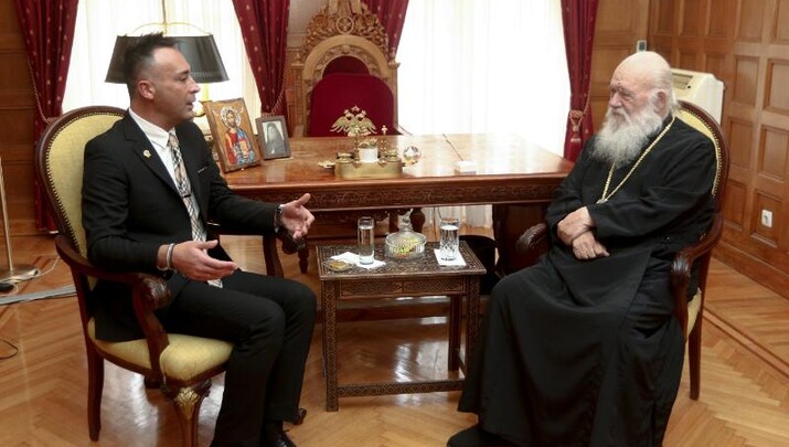 Συνάντηση Αρχιεπισκόπου με τον πρόεδρο της ΠΟΣΕΑ