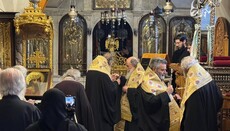 Αρκετοί πιστοί για το Ιερό Ευχέλαιο στο Πατριαρχείο Ιεροσολύμων