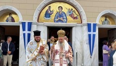 Θεία Λειτουργία στο αναπλασμένο προσκύνημα του Οσίου Ιωάννη Ρώσσου στην Εύβοια