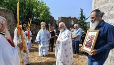 Πανηγυρική λειτουργία και λιτανεία στη Μονή Προφήτη Ηλία στους Αγ. Σαράντα