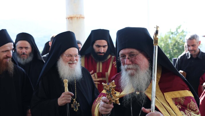 Η Μονή Βατοπαιδίου υποδέχθηκε τον Μητροπολίτη Φιλίππων Στέφανο
