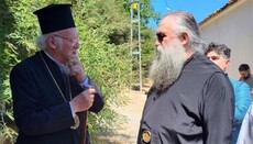 Ο Οικ. Πατριάρχης συναντήθηκε με τον ηγούμενο της Μ. Εσφιγμένου στην Ίμβρο
