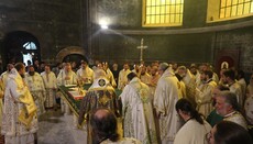 Πολυαρχιερατικό συλλείτουργο για τα ονομαστήρια του Μητροπολίτη Θεσσαλονίκης