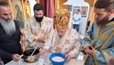 Ο Μητροπολίτης Αργυροκάστρου Ναθαναήλ εγκαινίασε παρεκκλήσιο Τιμίου Σταυρού
