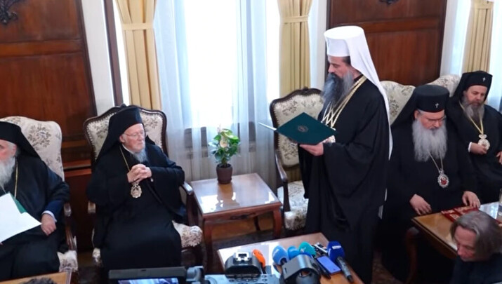 Συνεχίζεται η επίσκεψη του Οικουμενικού Πατριάρχη στην Βουλγαρία.