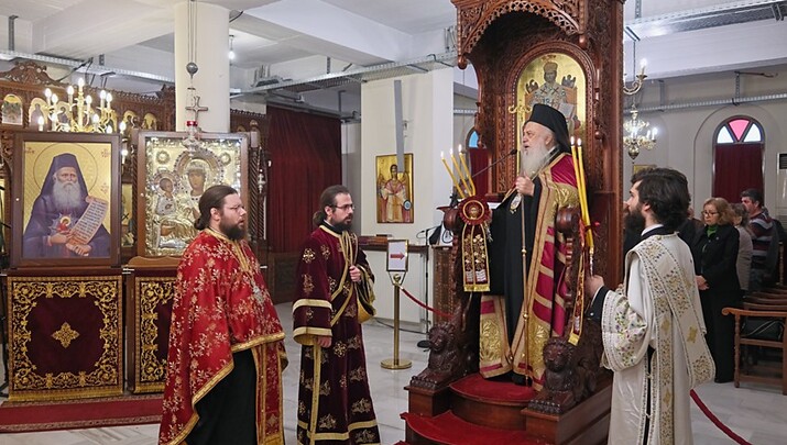 Ο Μητροπολίτης Παντελεήμων υποδέχθηκε πλήθος πιστών στην Παναγία Δοβρά