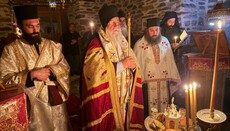 Ο Μητροπολίτης Κερκύρας Νεκτάριος προεξήρχε Αγρυπνίας στο Άγιον Όρος