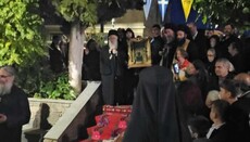 Ο Βεροίας Παντελεήμων υποδέχθηκε την Παναγία Σουμελά στα Ανώγεια