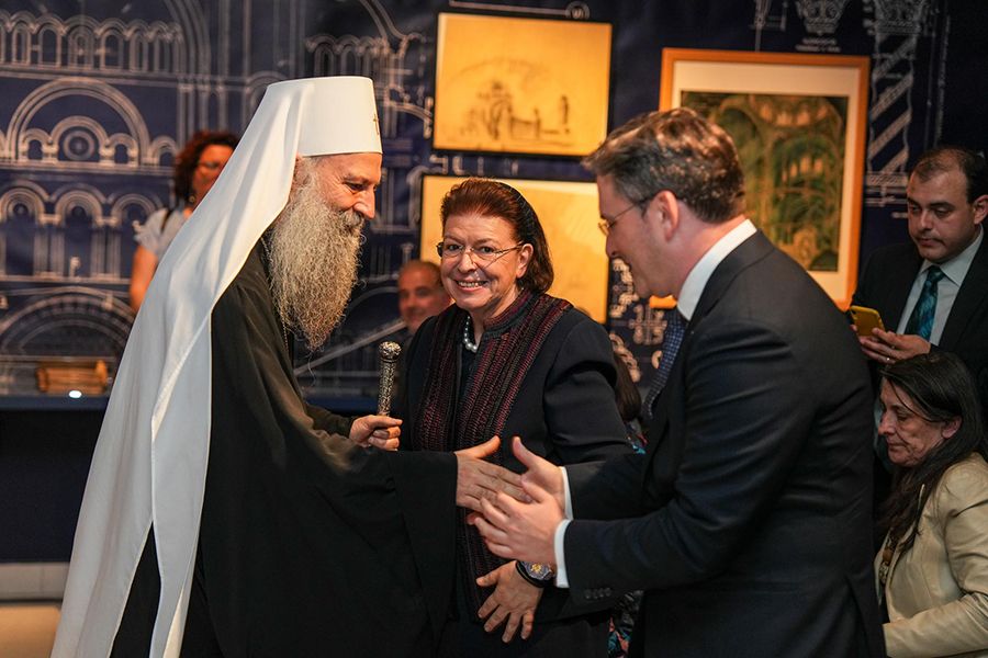 Ο Σερβίας Πορφύριος εγκαινίασε έκθεση για τον Άγιο Σάββα στο Βελιγράδι - μια φωτογραφία 17