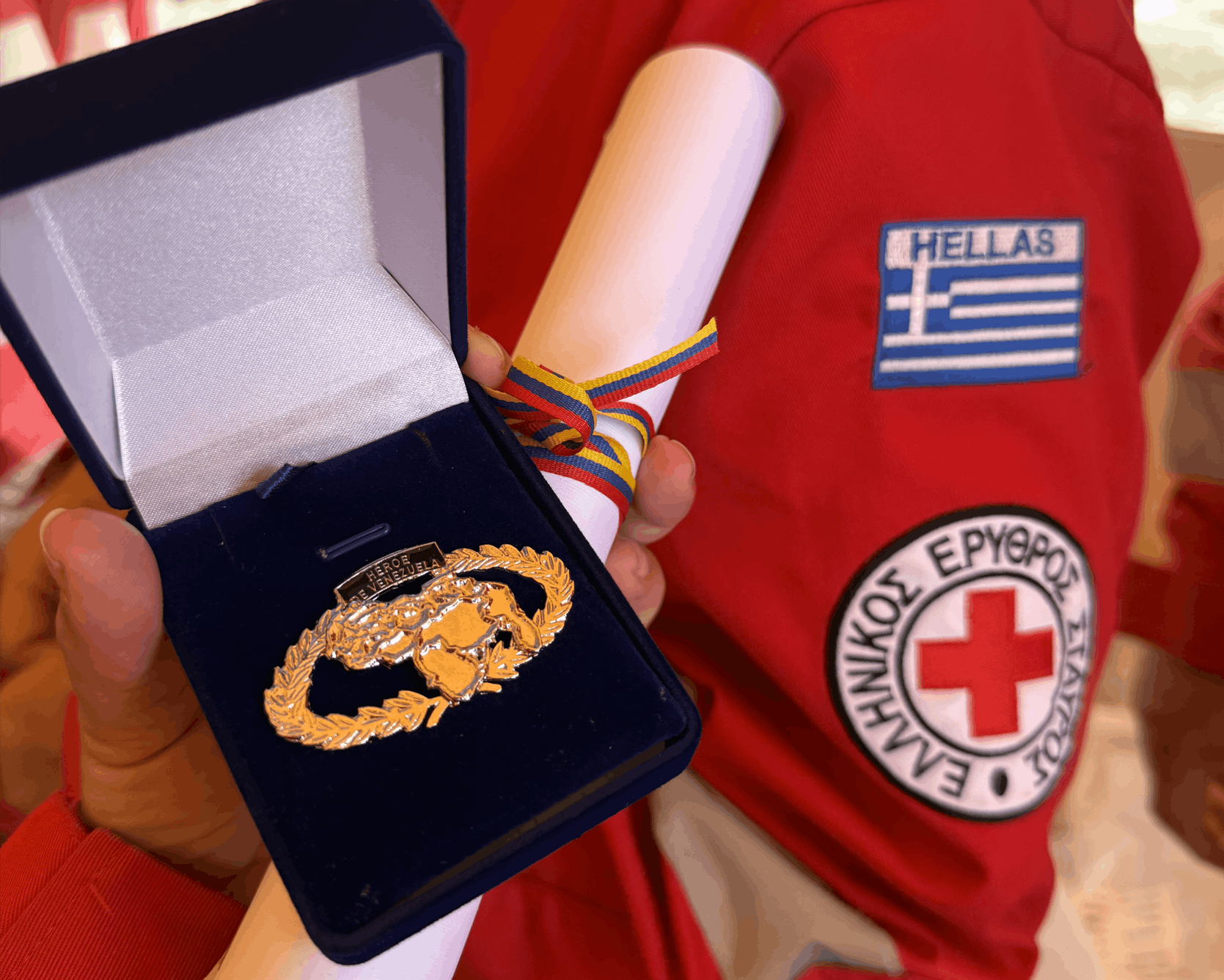 Τιμητική διάκριση για τον Ελληνικό Ερυθρό Σταυρό στη Βενεζουέλα - μια φωτογραφία 2