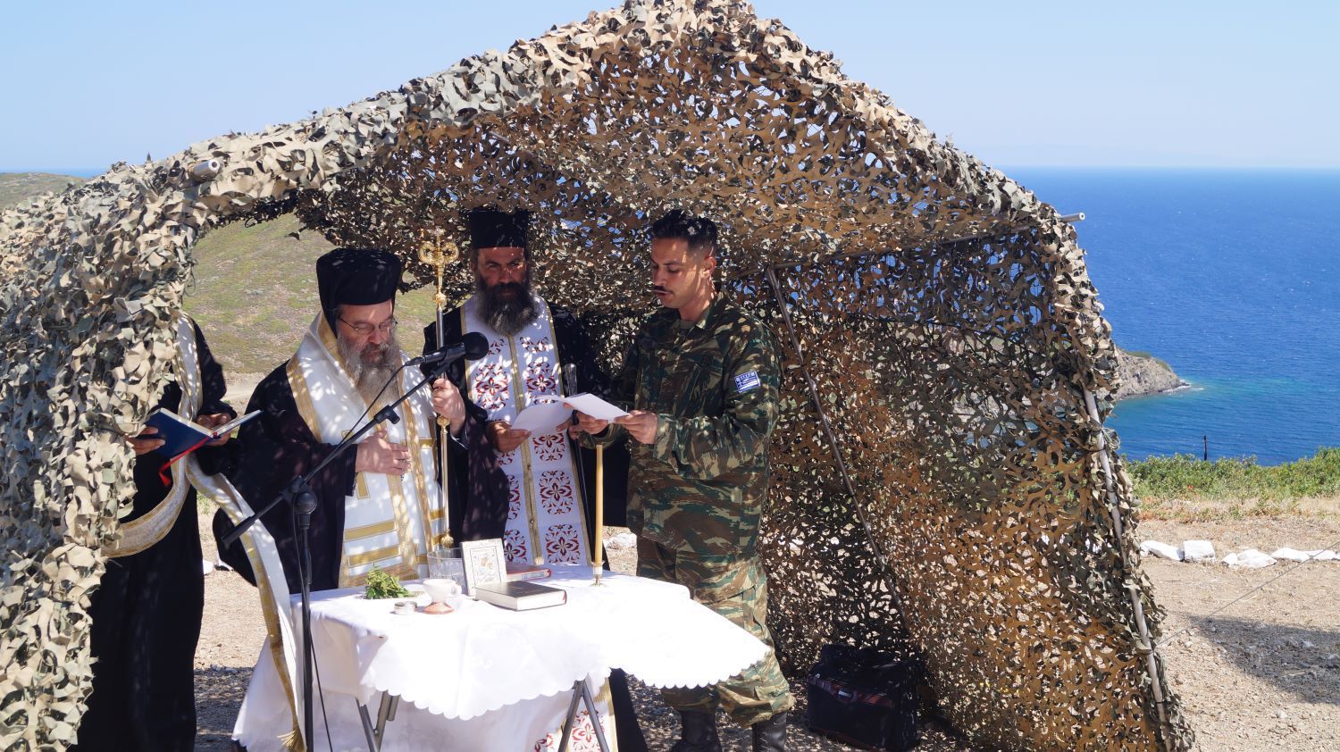 Εγκαινιάστηκαν έργα υποδομής στην Παναγιά Οινουσσών - μια φωτογραφία 1