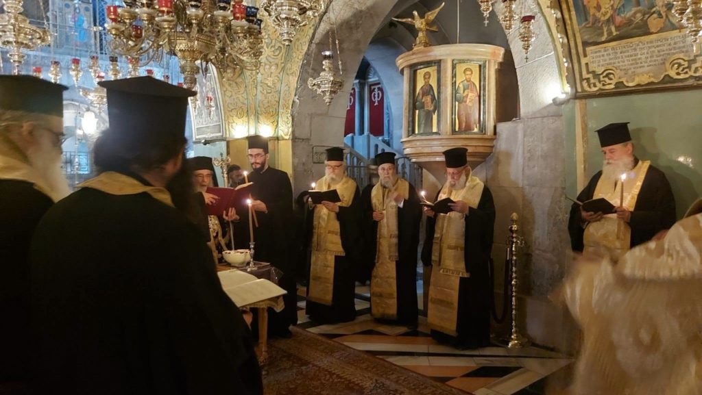 Τεσσαρακονθήμερο μνημόσυνο Αγιοταφιτών πατέρων στα Ιεροσόλυμα - μια φωτογραφία 3