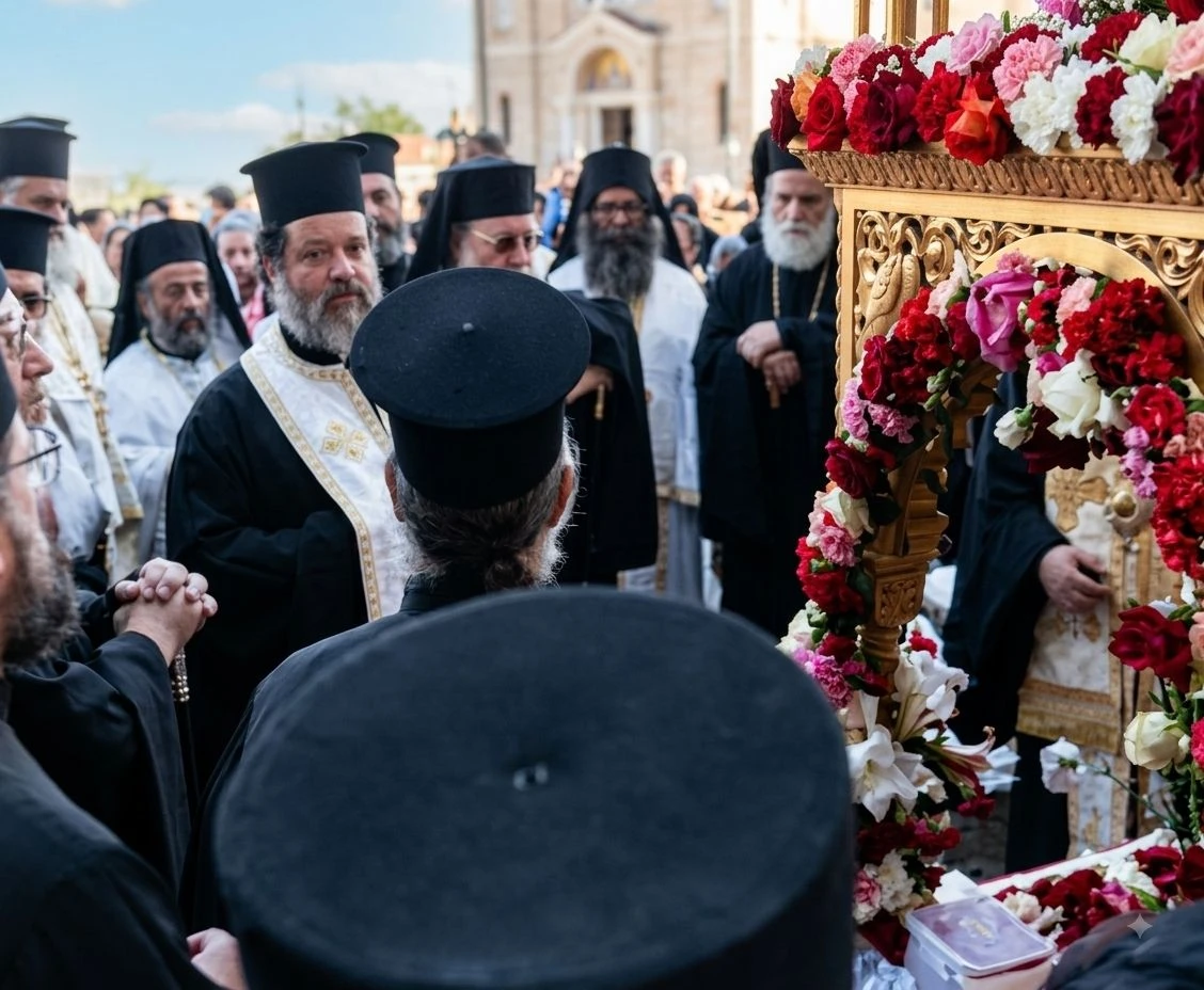 Η Τιμία Κάρα του Αγίου Τίτου μεταφέρεται στη Μεσαρά - μια φωτογραφία 2