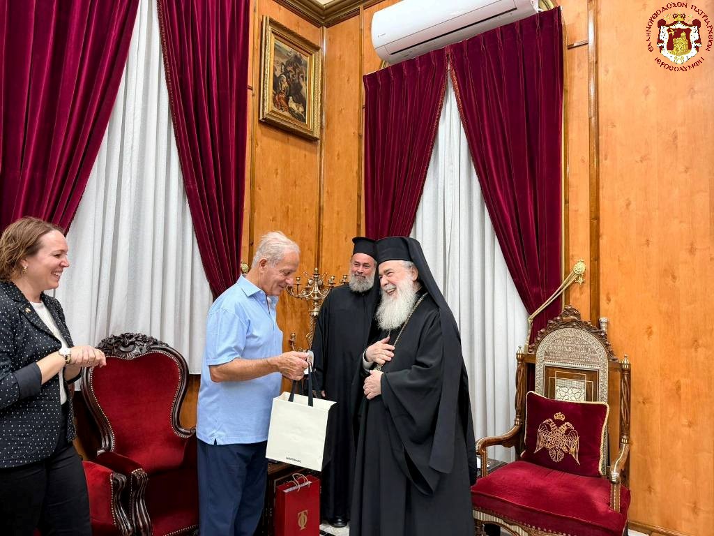 Ο Πατριάρχης Ιεροσολύμων συναντήθηκε με πρέσβη των ΗΠΑ - μια φωτογραφία 1