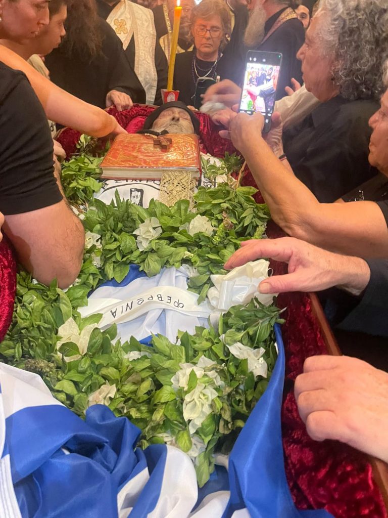 Η κηδεία του Γέροντος Χρυσοστόμου στη Μονή Αγίου Γερασίμου της Ιεριχώ - μια φωτογραφία 6