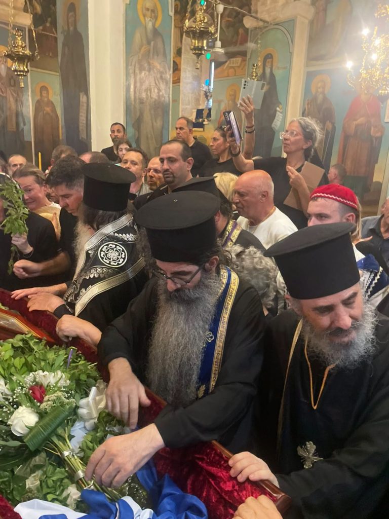 Η κηδεία του Γέροντος Χρυσοστόμου στη Μονή Αγίου Γερασίμου της Ιεριχώ - μια φωτογραφία 8