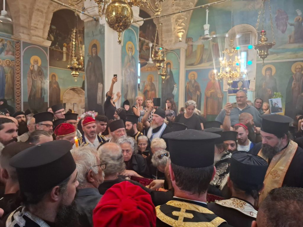 Η κηδεία του Γέροντος Χρυσοστόμου στη Μονή Αγίου Γερασίμου της Ιεριχώ - μια φωτογραφία 10