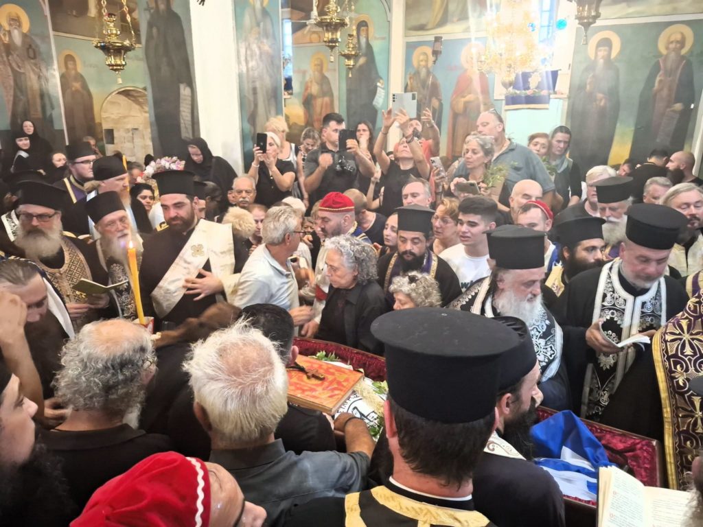 Η κηδεία του Γέροντος Χρυσοστόμου στη Μονή Αγίου Γερασίμου της Ιεριχώ - μια φωτογραφία 11