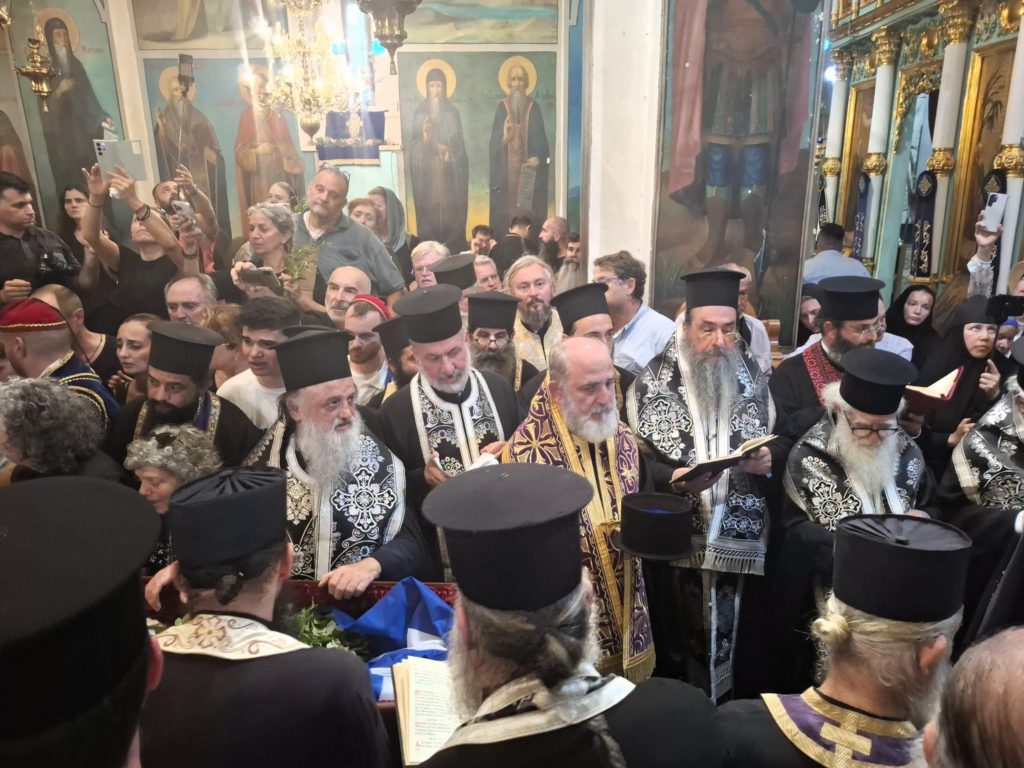 Η κηδεία του Γέροντος Χρυσοστόμου στη Μονή Αγίου Γερασίμου της Ιεριχώ - μια φωτογραφία 12