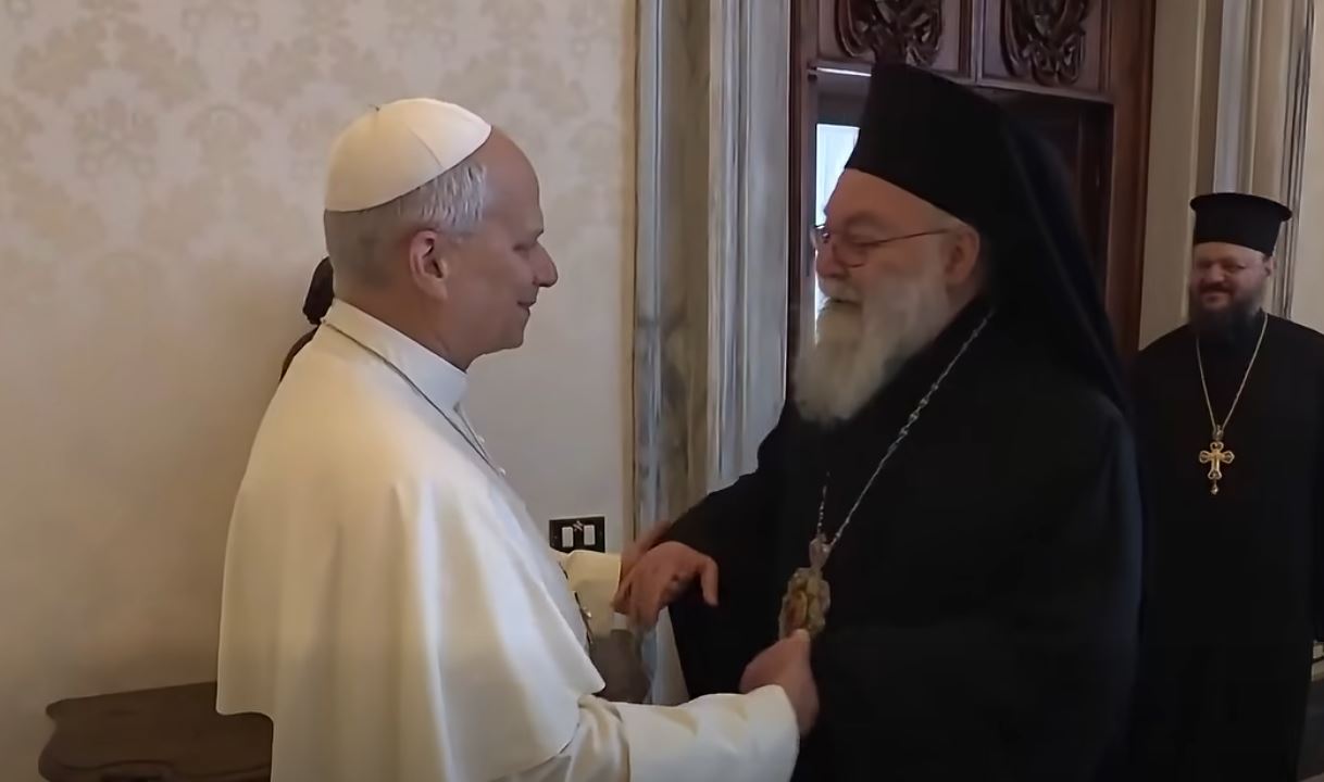 Ο Πατριάρχης Αντιοχείας Ιωάννης συναντήθηκε με τον Πάπα Λέοντα στο Βατικανό - μια φωτογραφία 6