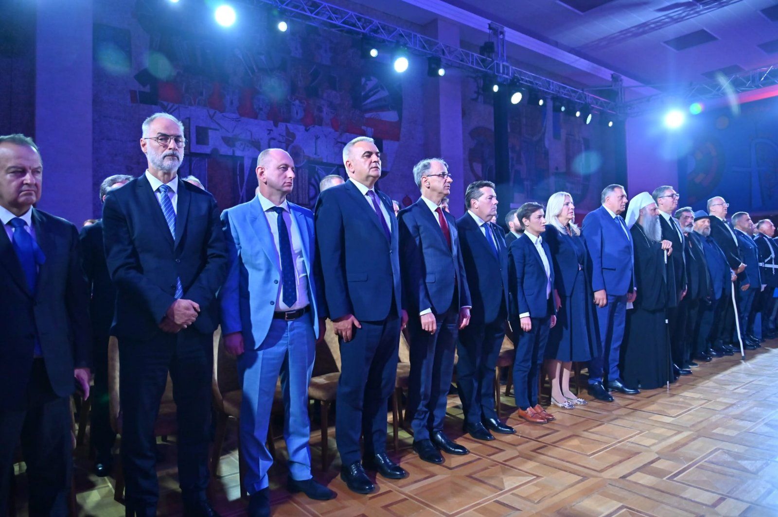 Ο Πατριάρχης Πορφύριος στην τελετή Ημέρας Σερβικής Ενότητας στο Βελιγράδι - μια φωτογραφία 1