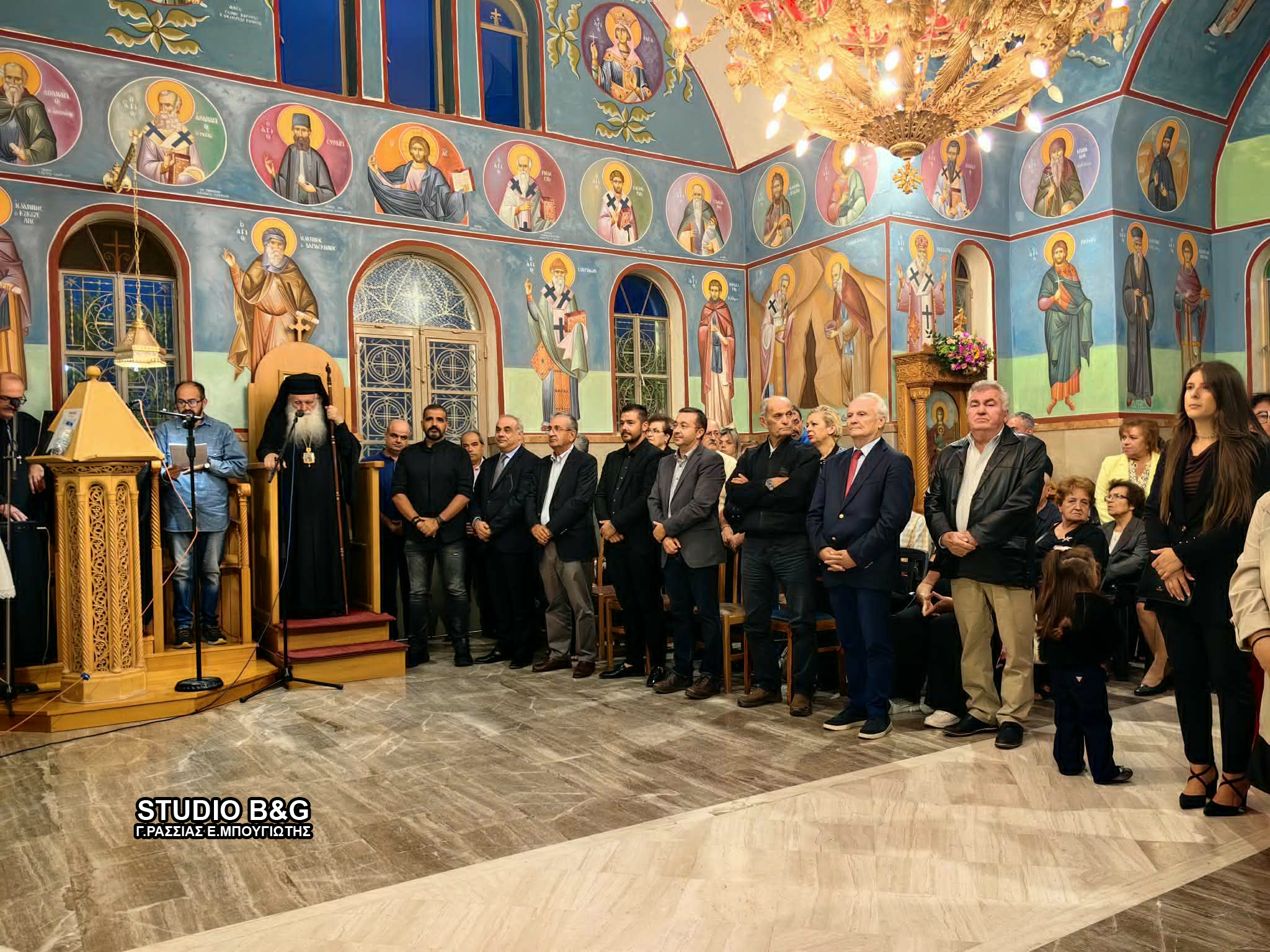 Πλήθος πιστών στον Πανηγυρικό Εσπερινό για την Παναγία Μυρτιδιώτισσα - μια φωτογραφία 3