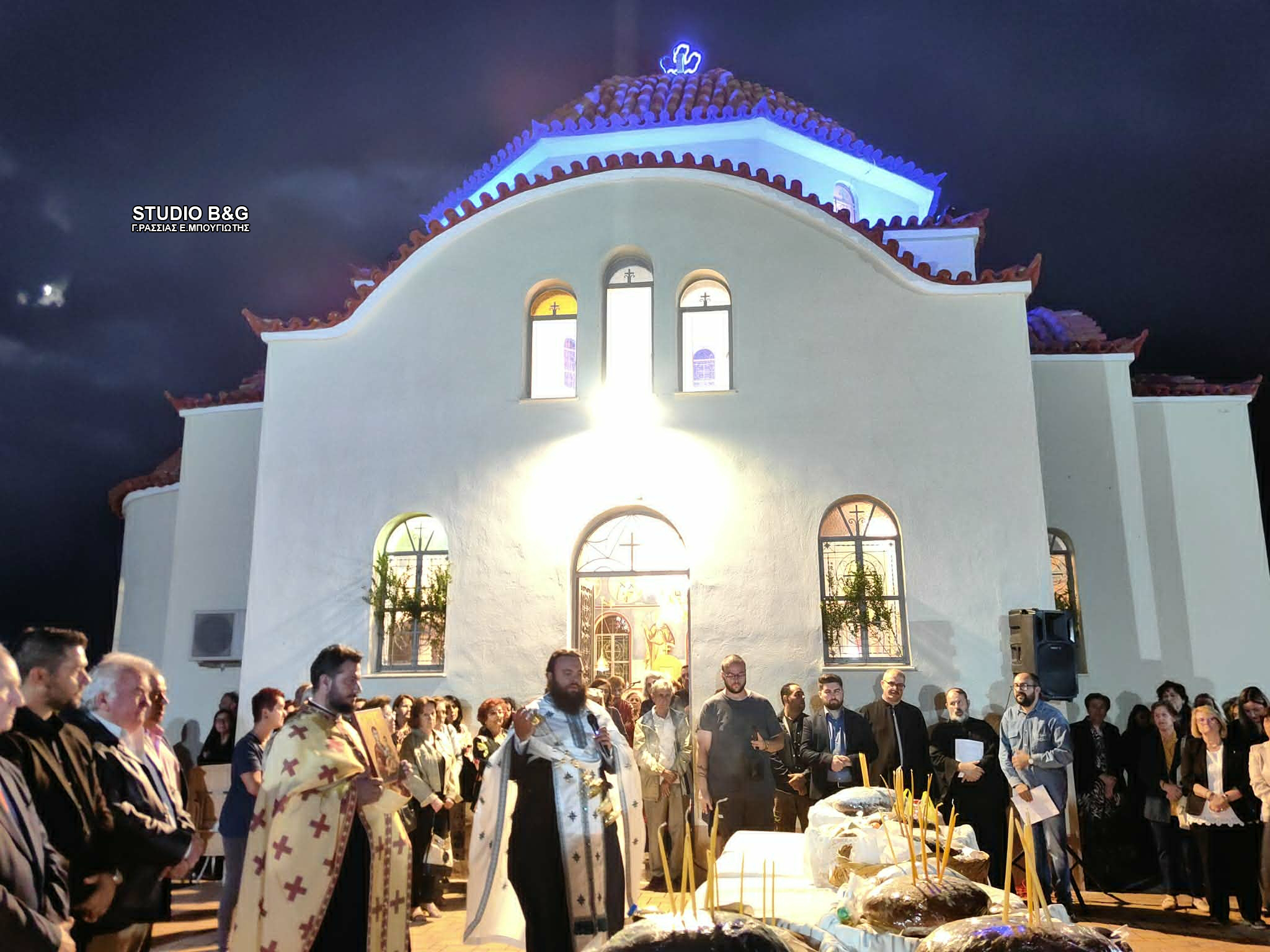 Πλήθος πιστών στον Πανηγυρικό Εσπερινό για την Παναγία Μυρτιδιώτισσα - μια φωτογραφία 6
