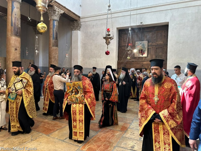Λαμπρή υποδοχή του Πατριάρχη Βουλγαρίας στη Βηθλεέμ - μια φωτογραφία 7