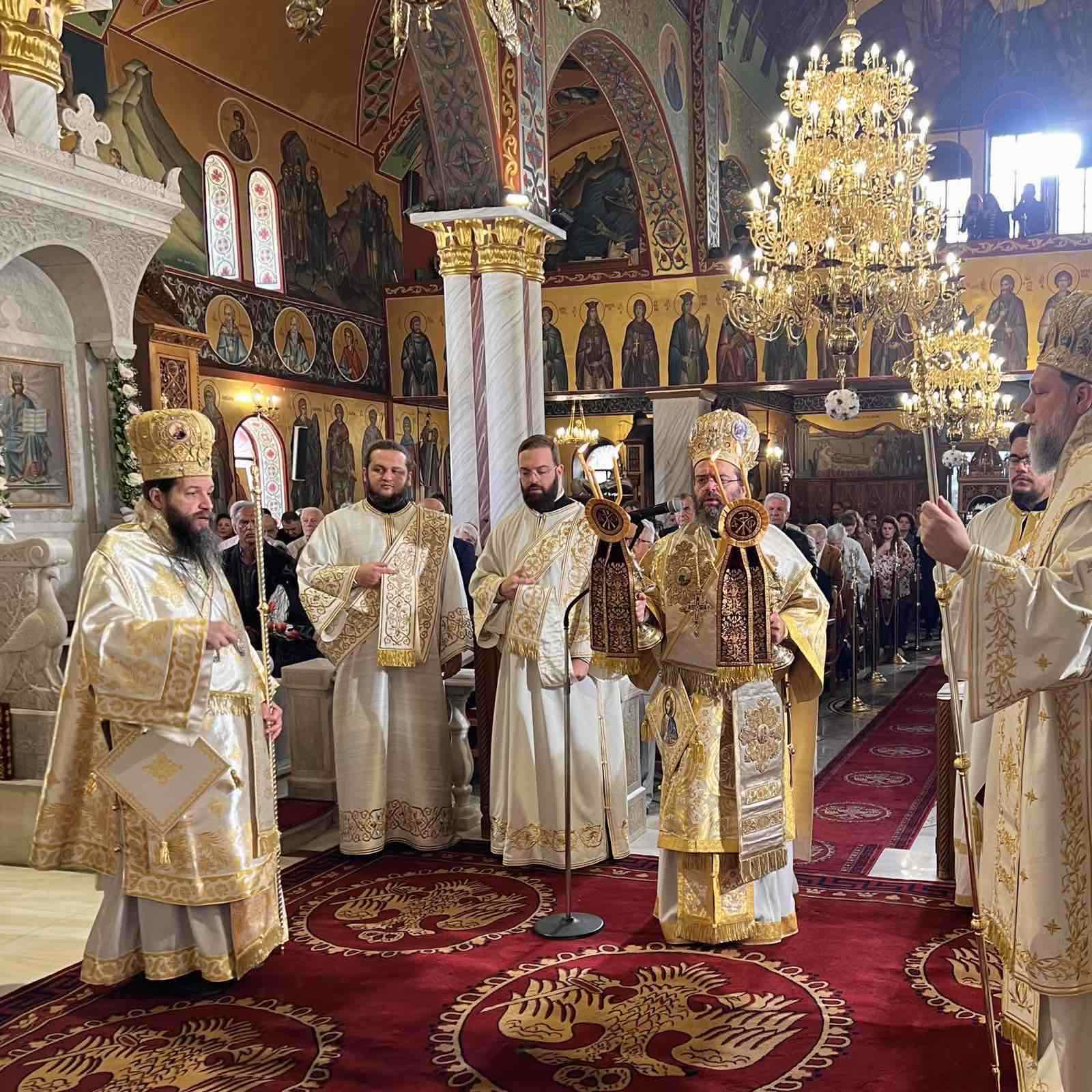 Με Πολυαρχιερατική Θεία Λειτουργία τιμήθηκε η Βουρλιώτισσα στη Νέα Φιλαδέλφεια - μια φωτογραφία 7