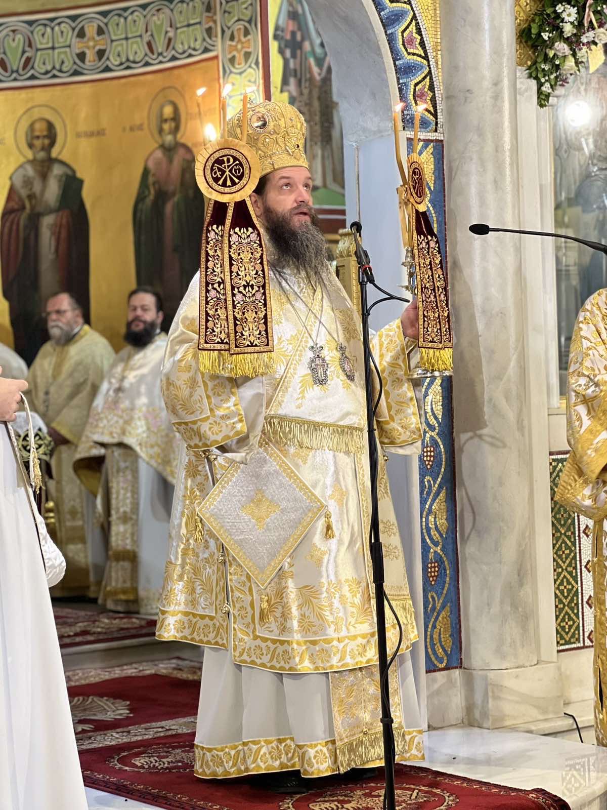 Με Πολυαρχιερατική Θεία Λειτουργία τιμήθηκε η Βουρλιώτισσα στη Νέα Φιλαδέλφεια - μια φωτογραφία 12