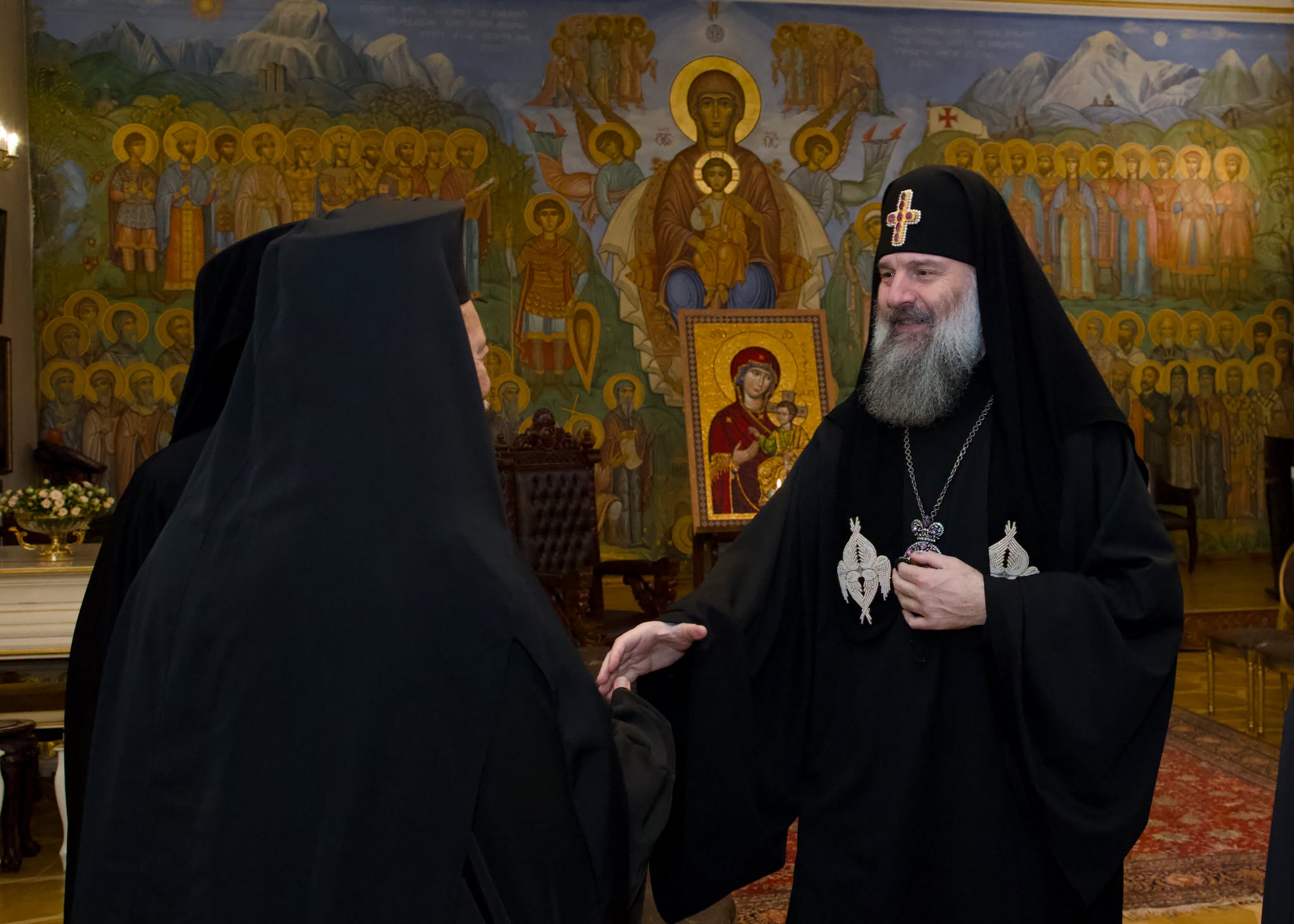 Ο Πατριάρχης Γεωργίας δέχθηκε Ορθοδόξους Ιεράρχες στην Τιφλίδα - μια φωτογραφία 1