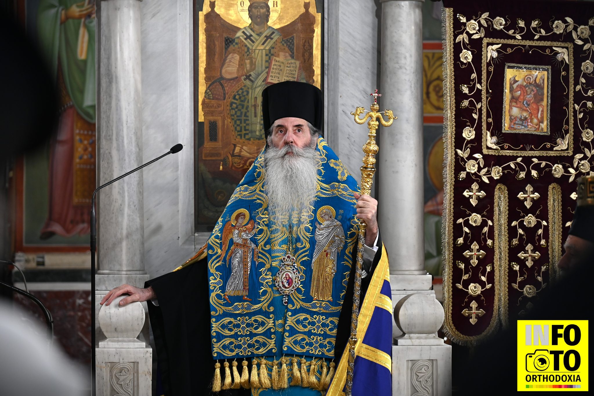 Η εικόνα της Παναγίας Ελεούσης από το Στόμιο τέθηκε για προσκύνηση στο Νέο Φάληρο - μια φωτογραφία 2