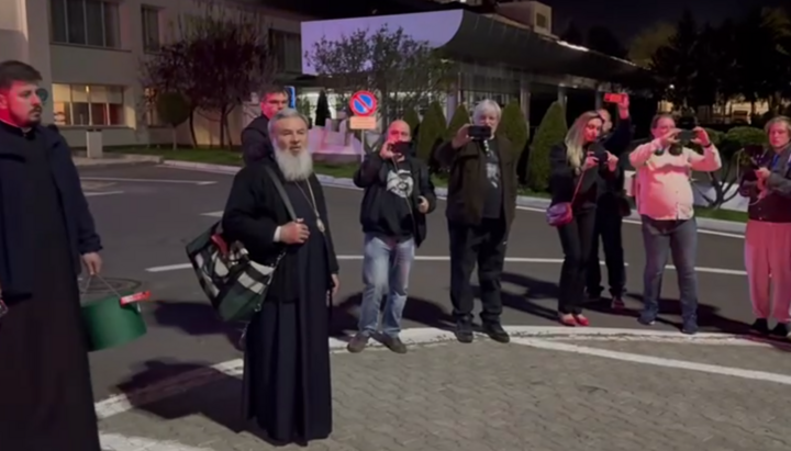 Ο Αρχιεπίσκοπος Μπέλτσι και Φαλέστι Μάρκελλος δεν μπόρεσε να πετάξει στην Ιερουσαλήμ δύο φορές. Φωτογραφία: Στιγμιότυπο από το βίντεο t.me/primulinmd