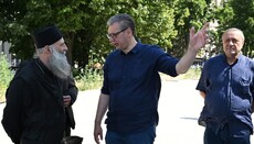 Ο Πατριάρχης Πορφύριος είχε συνάντηση εργασίας με τον Πρόεδρο Βούτσιτς και τον Ακαδημαϊκό Μούχιν