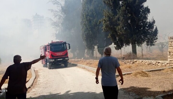 Στον χώρο του μετοχίου της Ρωσικής Πνευματικής Αποστολής στην Ιερουσαλήμ προς τιμήν των Αγίων Προπατόρων στη Χεβρώνα ξέσπασε πυρκαγιά. Φωτογραφία: rusdm.ru