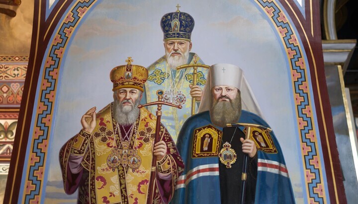 Ψηφιδωτό στον Κ. Ν. Κοιμήσεως της Θεοτόκου της Ουκρανικής Ορθόδοξης Εκκλησίας. Φωτογραφία: Βιτάλι Νοσάτς