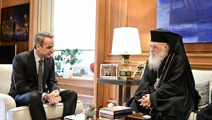 Συνάντηση Μητσοτάκη-Ιερώνυμου: «Εξαιρετικό το επίπεδο συνεργασίας Πολιτείας-Εκκλησίας», είπε ο πρωθυπουργός