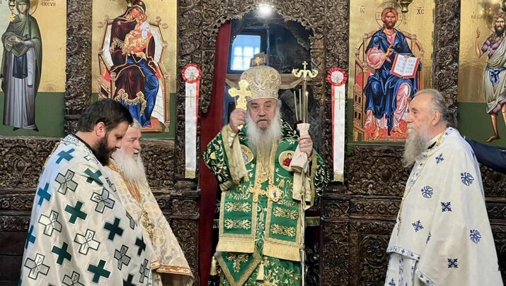 Ο Μητροπολίτης Αργυροκάστρου Ναθαναήλ ιερούργησε στην Πρεμετή. Φωτογραφία: orthodoxianewsagency.gr