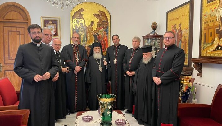 Οι Προκαθήμενοι των Εκκλησιών των Ιεροσολύμων. Φωτογραφία: Romfea.gr