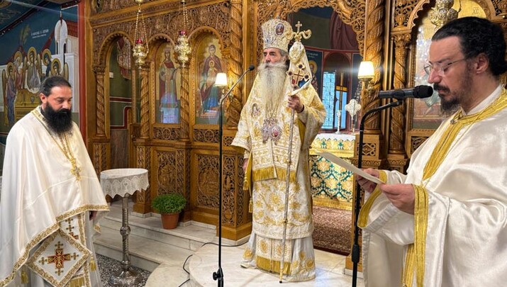 Ο Μητροπολίτης Πειραιώς κ. Σεραφείμ. Φωτογραφία: Romfea.gr