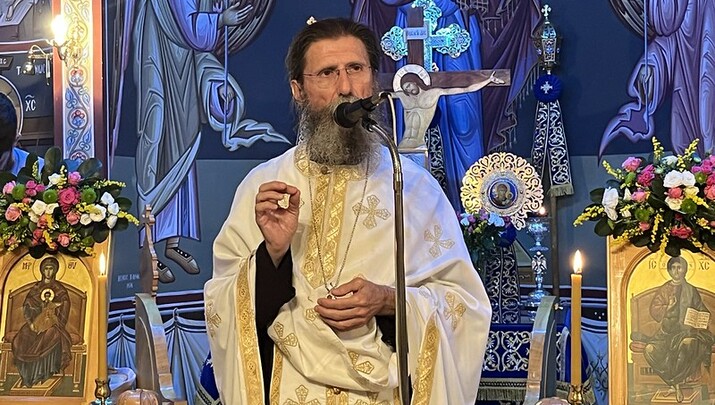 Ο π. Ματθαίος Χάλαρης. Φωτογραφία: Romfea.gr