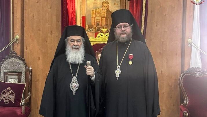 Επίσκεψη στον Πατριάρχη Ιεροσολύμων Θεόφιλο - Φωτογραφία: orthodoxianewsagency.gr